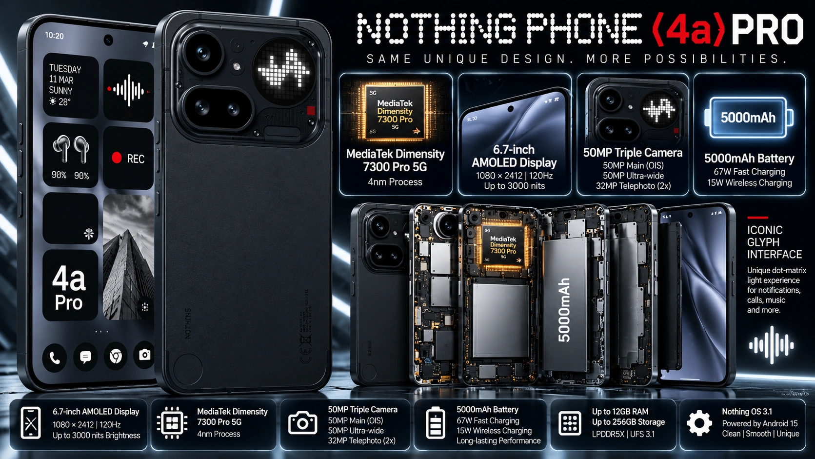Nothing Phone (4a) Pro mobile phone