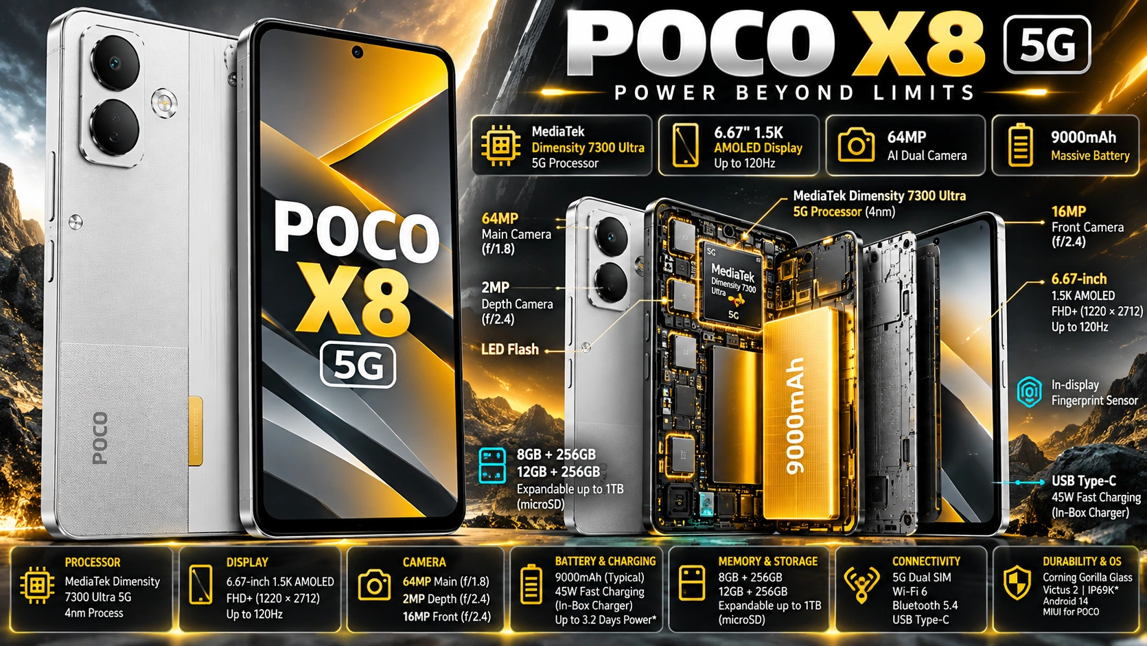 POCO X8 mobile phone
